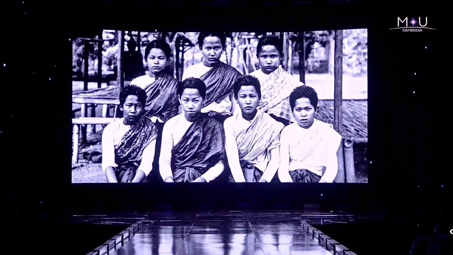 ภาพ VTR งานประกวด Miss Universe Cambodia ที่ขโมยภาพของไทยไปใช้และ Crop ส่วนของ Credit ออก